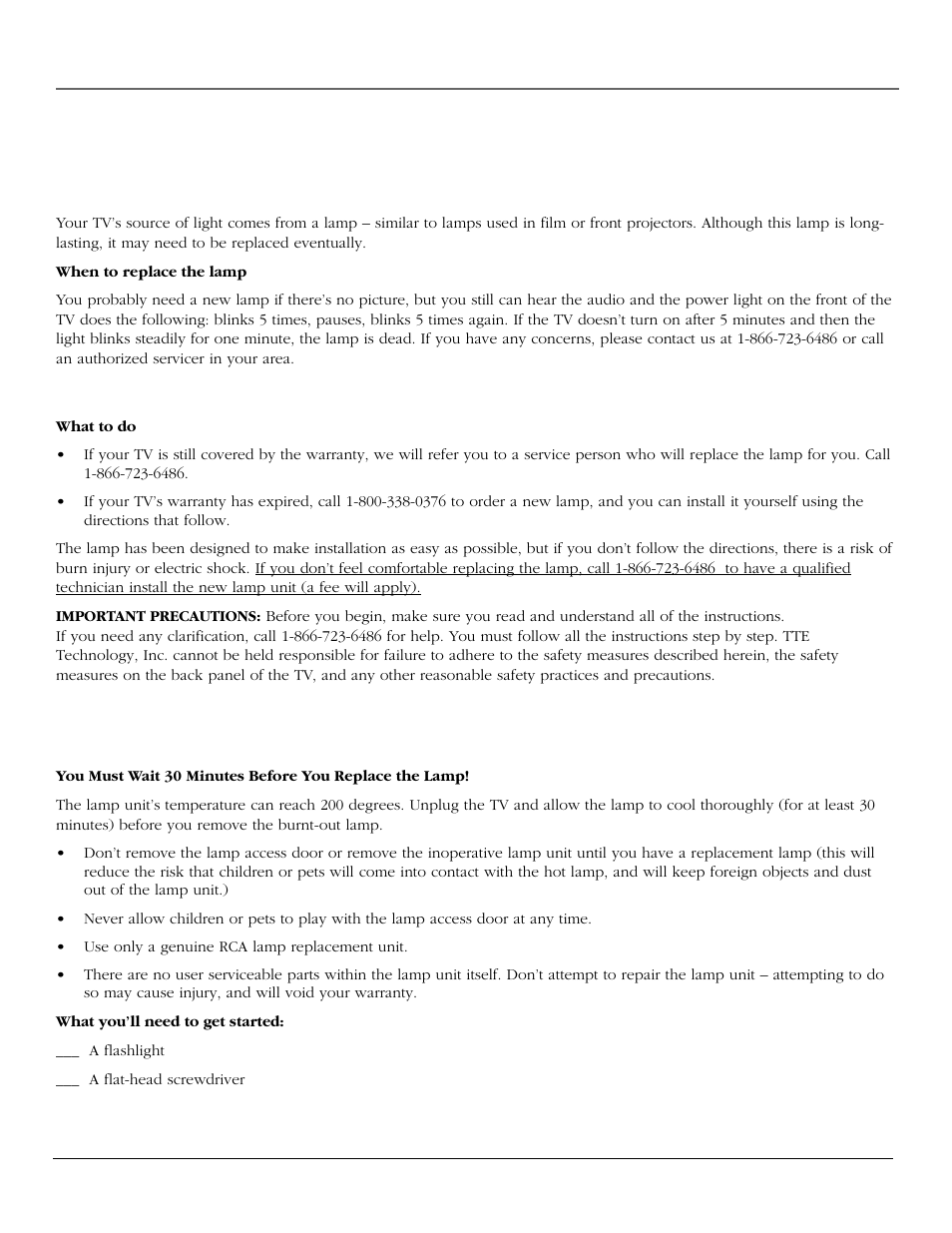 References, Lamp replacement instructions, Replacing the lamp unit | RCA scenium User Manual | Page 76 / 96