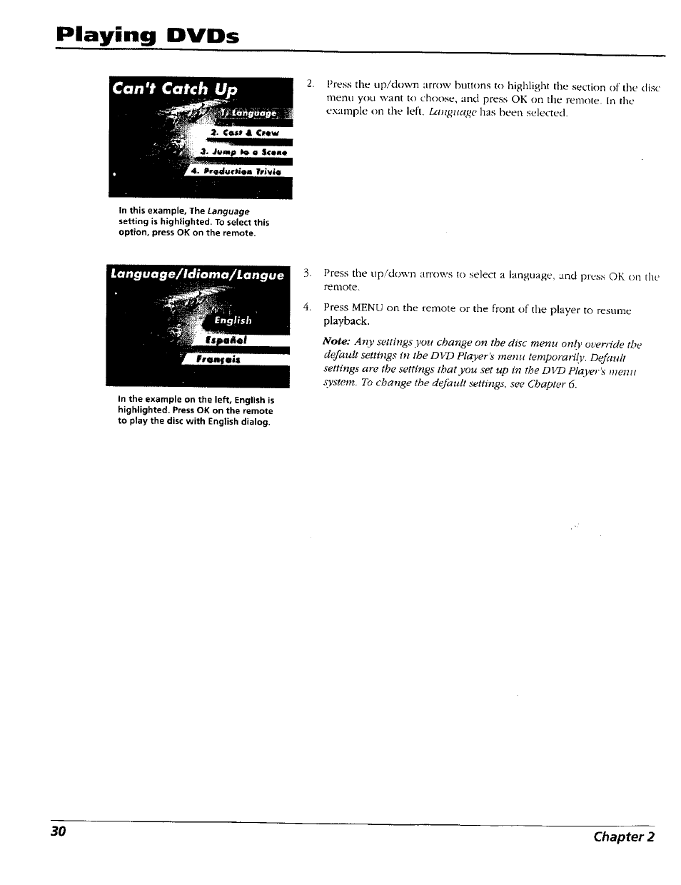 Playing dvds | RCA RC5227P User Manual | Page 32 / 111