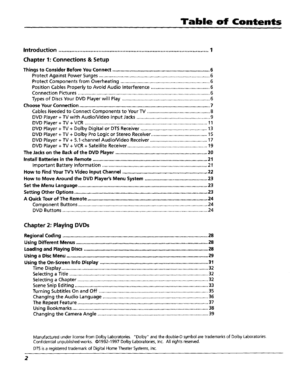 RCA RC5227P User Manual | Page 4 / 111