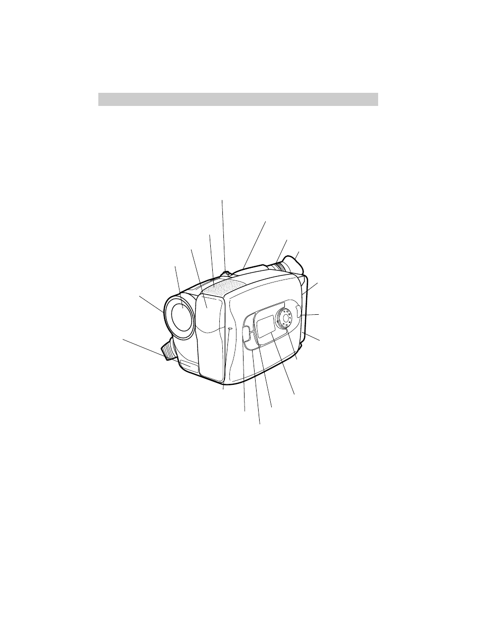 Review camcorder’s operating controls, First-time operation, Continued on next page) | RCA CC634 User Manual | Page 11 / 84