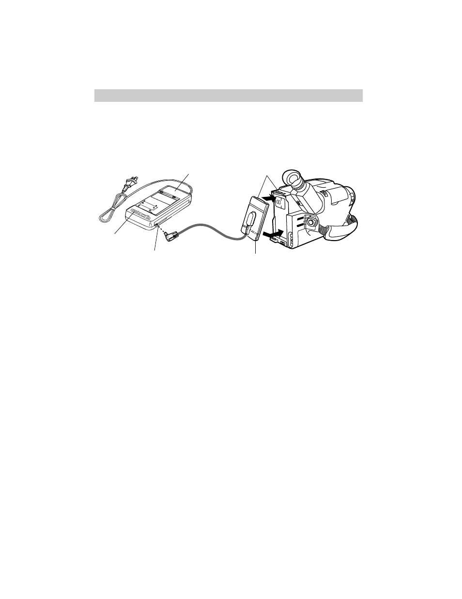 Attach the adapter/charger, Insert a tape, First-time operation | Continued on next page) | RCA CC634 User Manual | Page 6 / 84