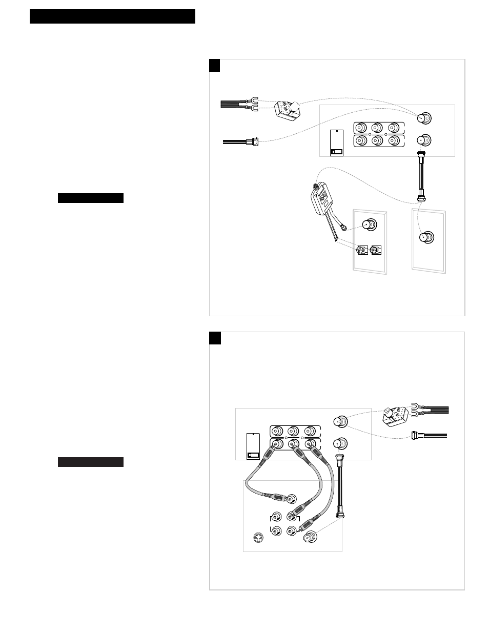 Antenna or cable system without a cable box, 3hooking up the vcr, A. basic hookup | B. advanced hookup | RCA VG4251 User Manual | Page 5 / 36