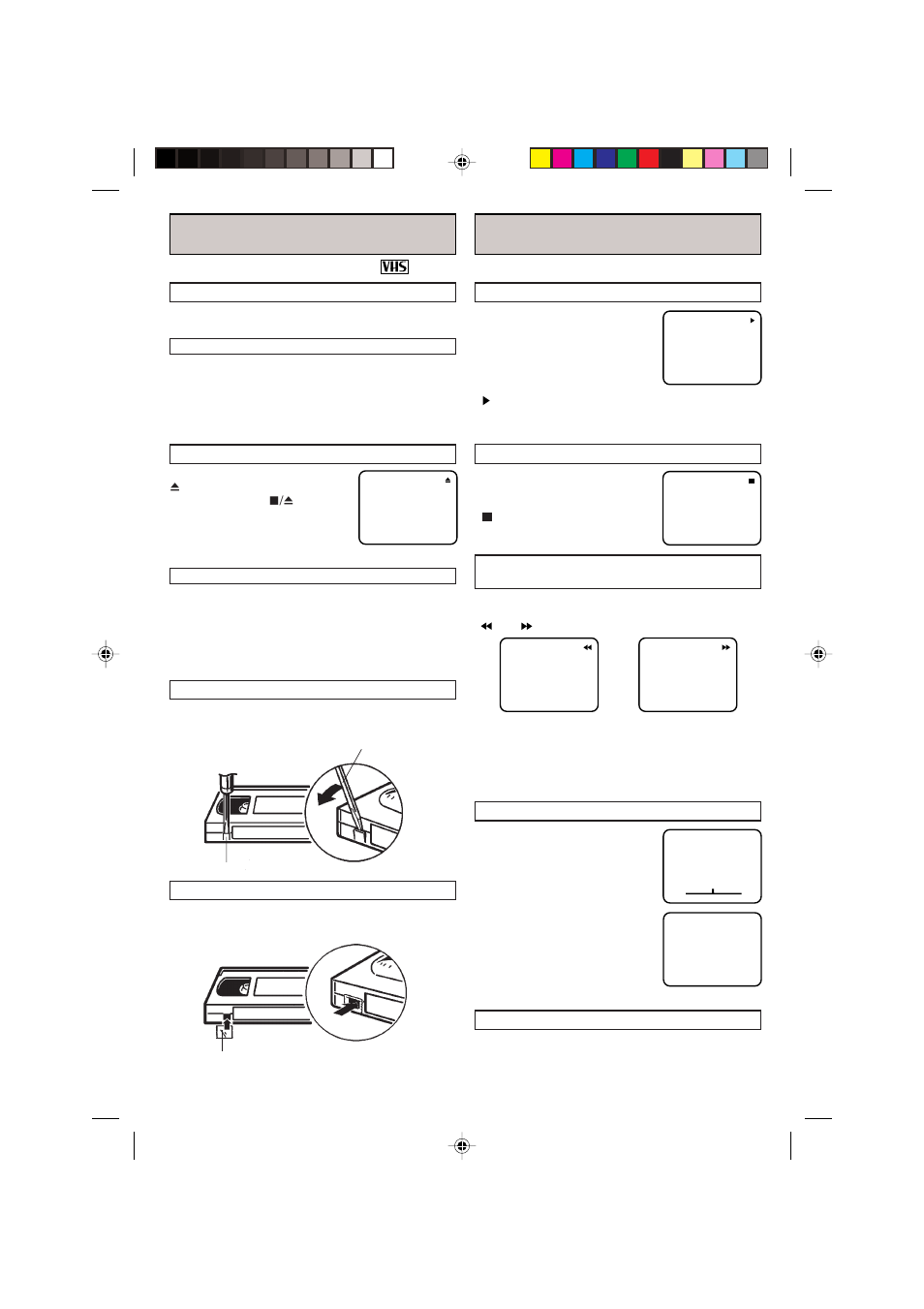 Loading and unloading, Playback | RCA 19V400TV User Manual | Page 20 / 32