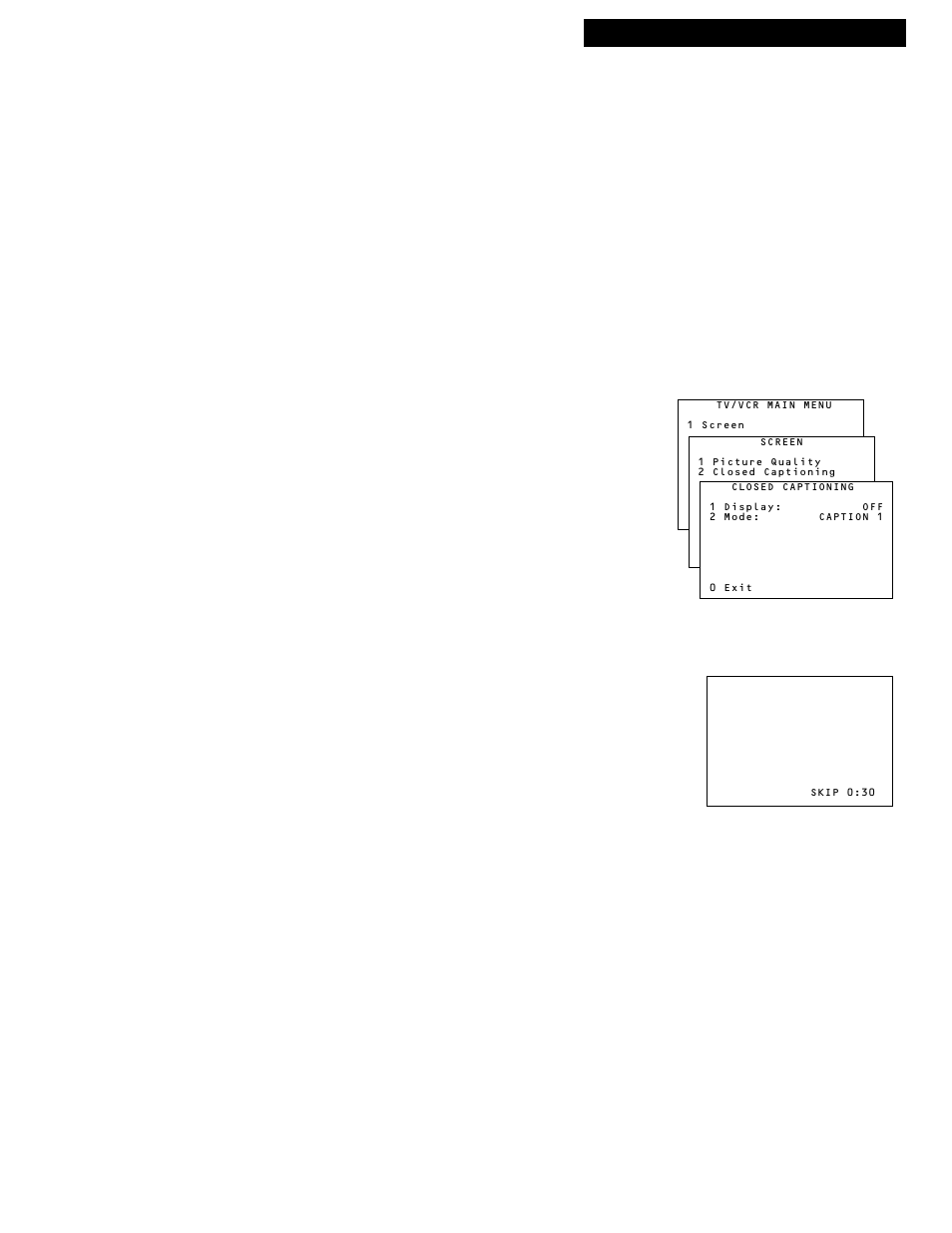 Using the tv/vcr features, 9tv/vcr features, Closed captioning | Commercial skip | RCA 1543007A User Manual | Page 11 / 42