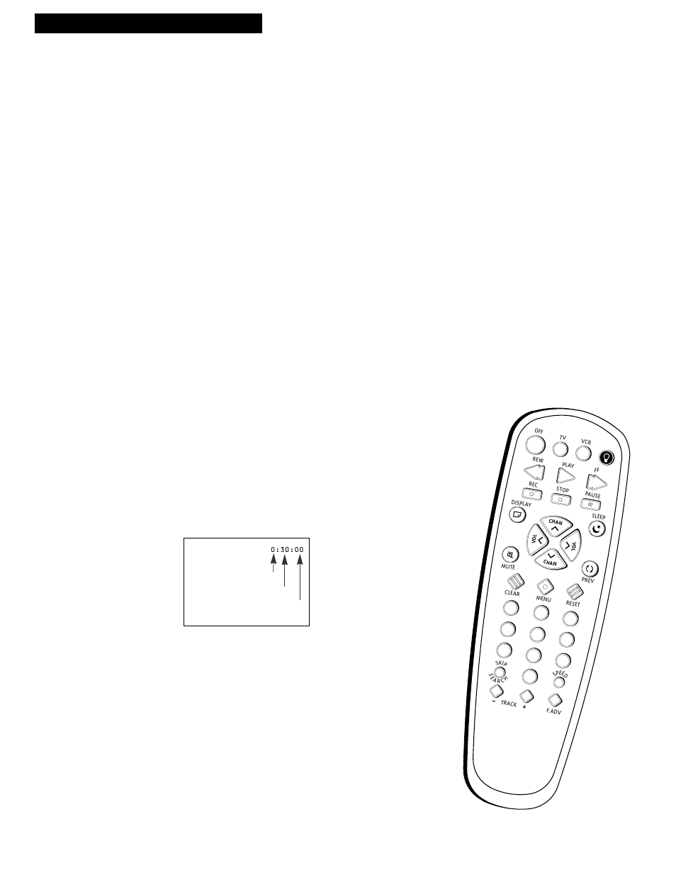 Using the playback features, Playing a tape automatic tracking, Manual tracking | Time counter, Commercial scan | RCA 1543007A User Manual | Page 20 / 42