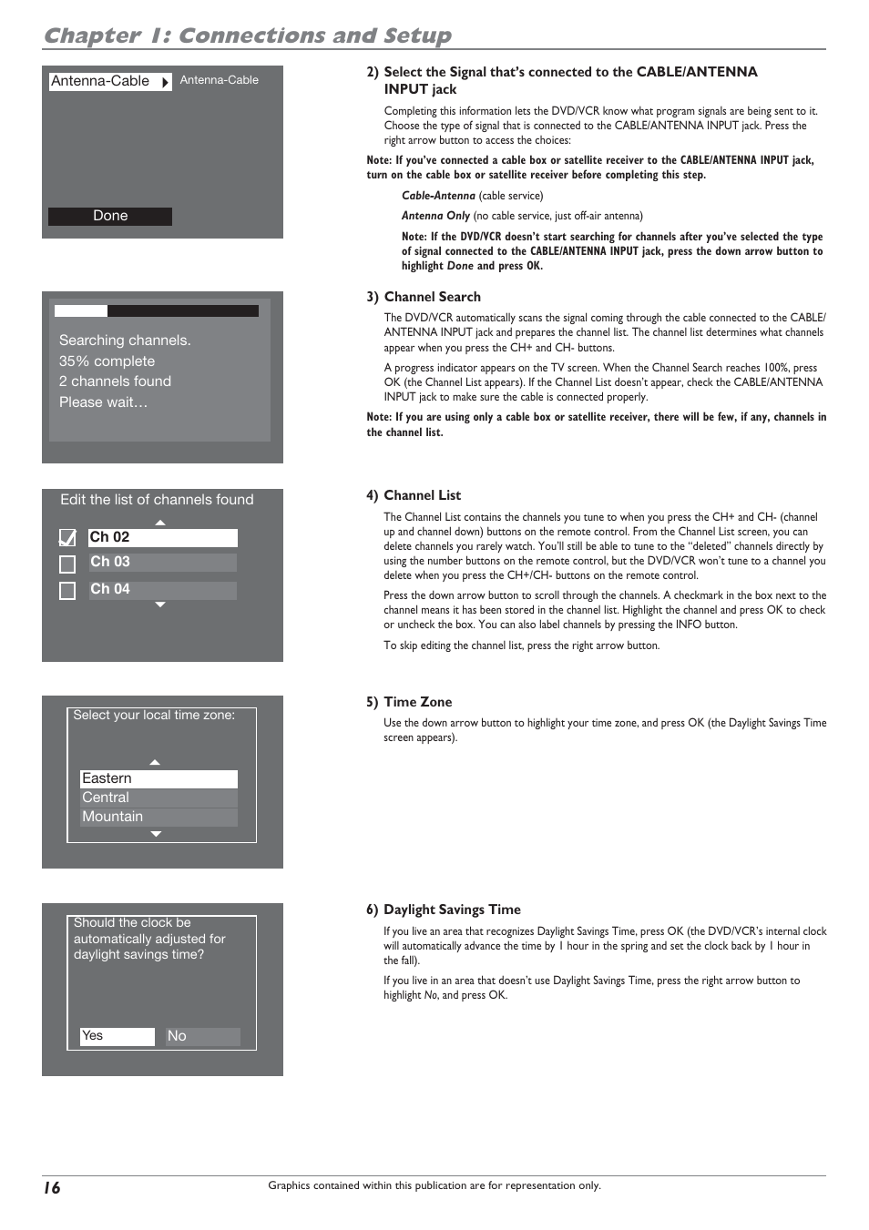 Chapter 1: connections and setup | RCA DRC8300N User Manual | Page 18 / 64