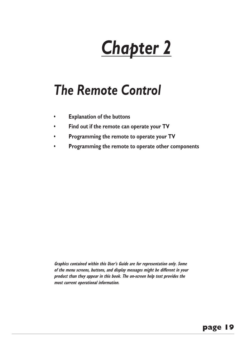 Chapter 2, The remote control | RCA DRC8300N User Manual | Page 21 / 64