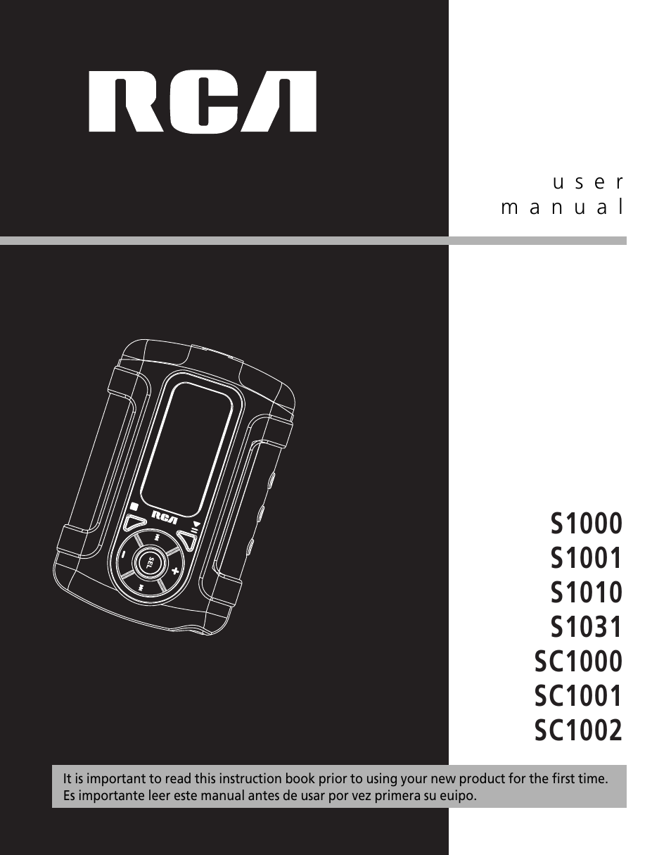 RCA SC1001 User Manual | 48 pages