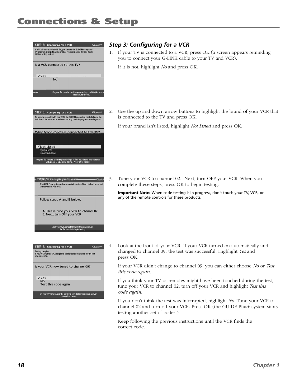 Connections & setup | RCA F27650 User Manual | Page 20 / 64