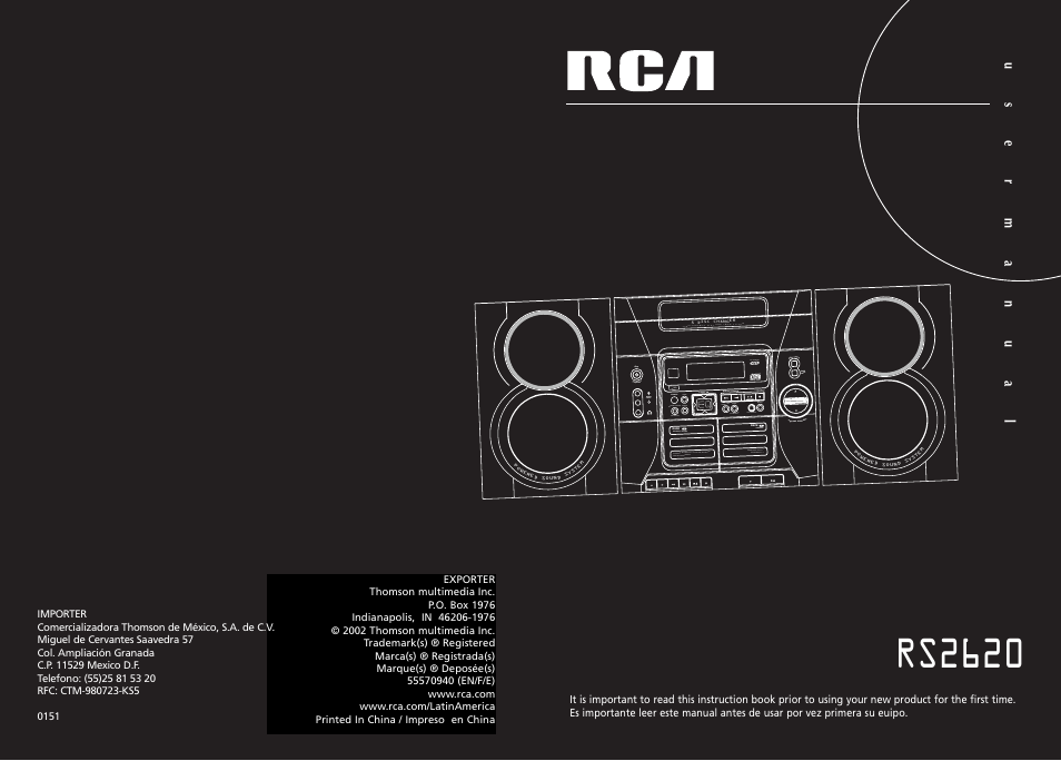 RCA 004-000-00345-4 User Manual | 10 pages