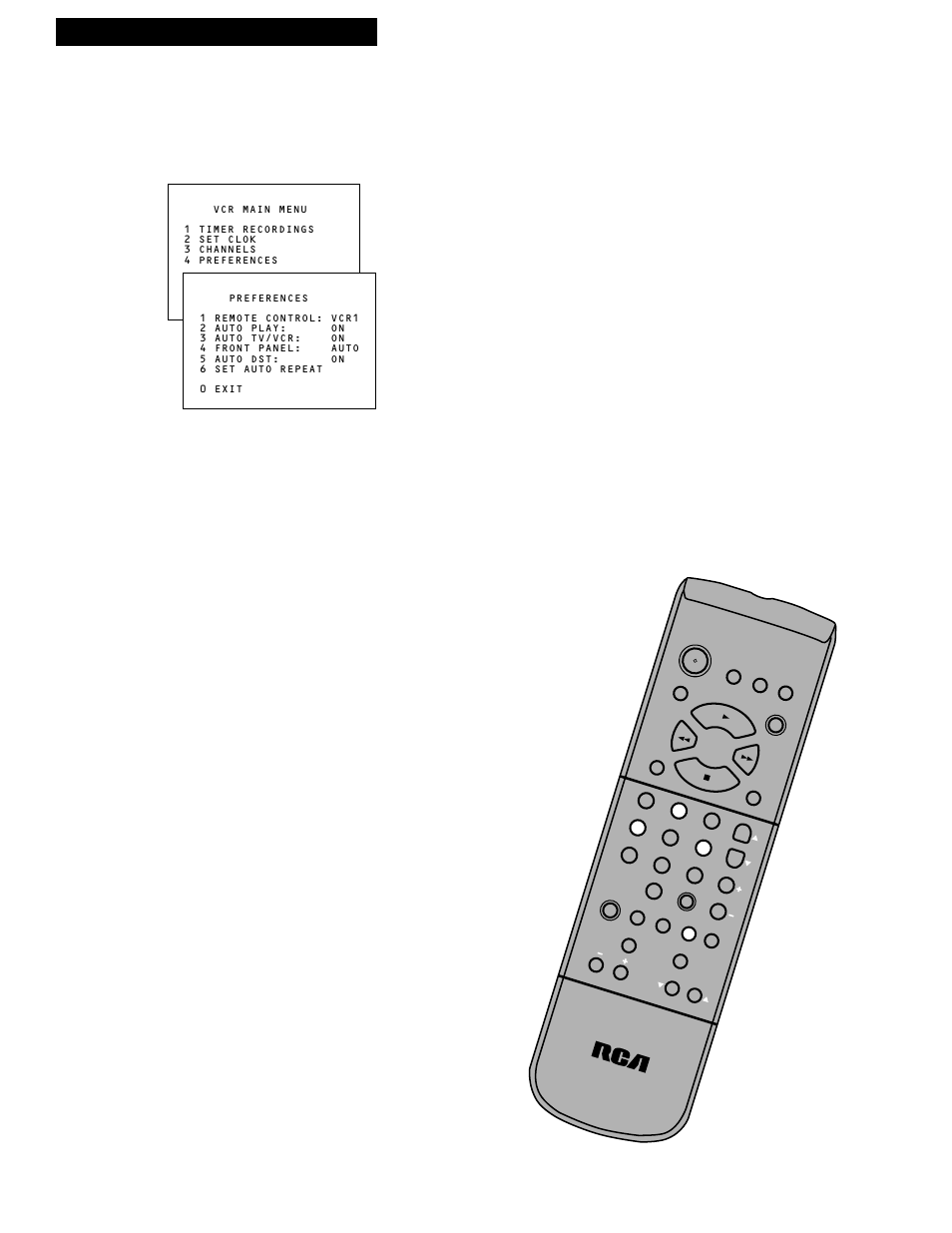 Using the playback features, Playing a tape auto play feature, Auto repeat feature | RCA VR613HF User Manual | Page 19 / 40