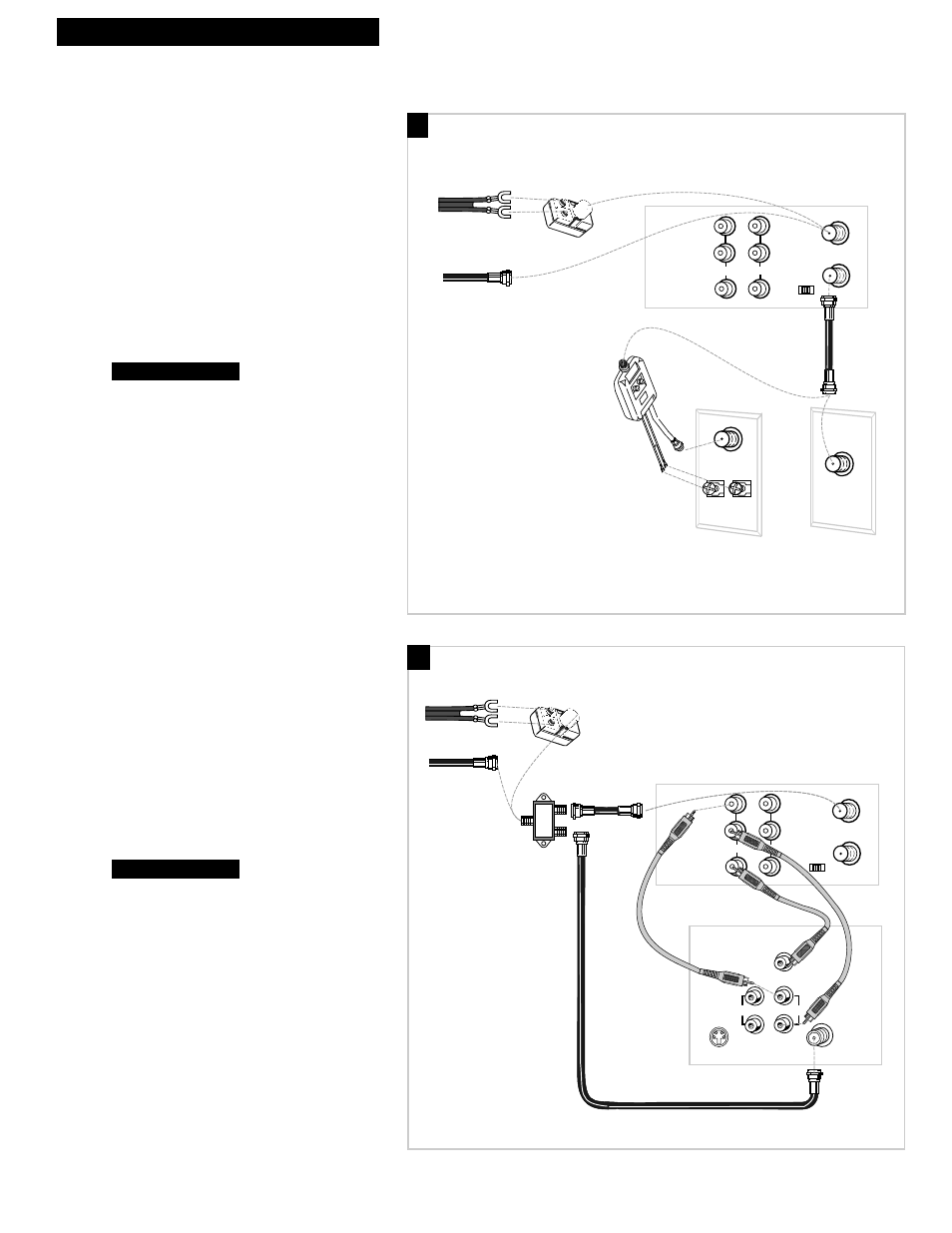 Antenna or cable system without a cable box, A. basic hookup, B. advanced hookup | 3hooking up the vcr | RCA VR613HF User Manual | Page 5 / 40