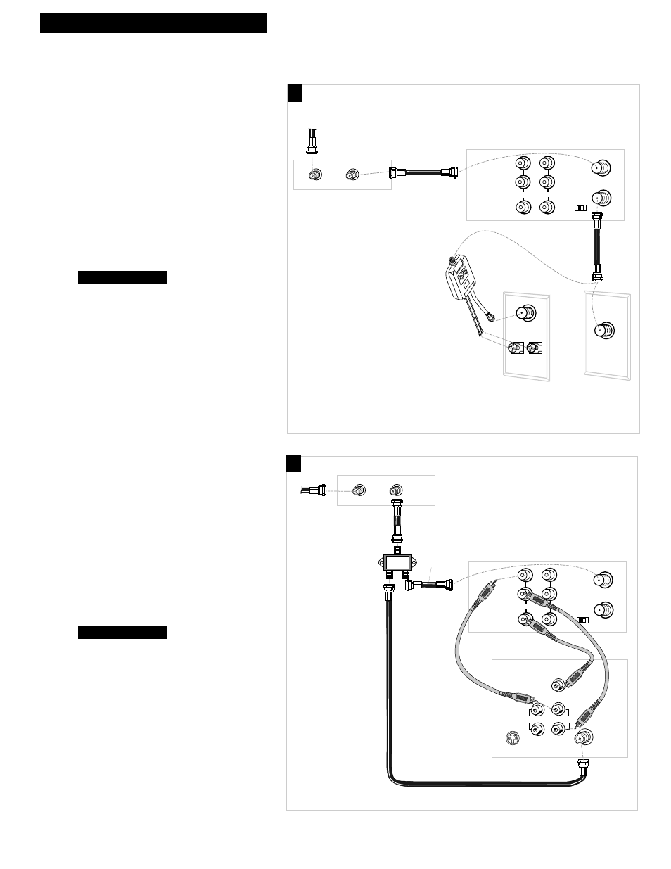 A. basic hookup, B. advanced hookup, 5hooking up the vcr | Such as hbo, showtime, pay-per-view, etc.) | RCA VR613HF User Manual | Page 7 / 40