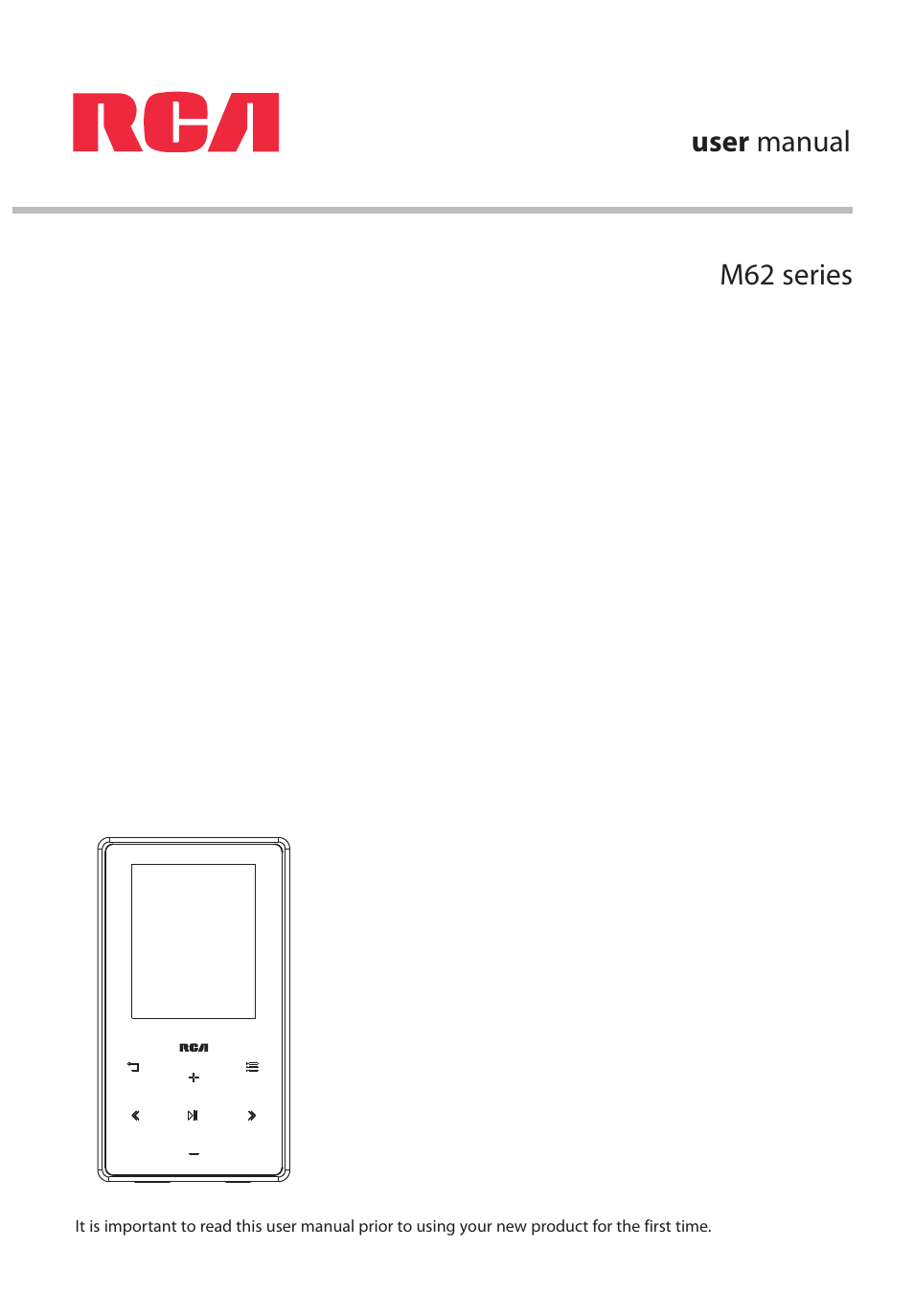 RCA M62 User Manual | 45 pages