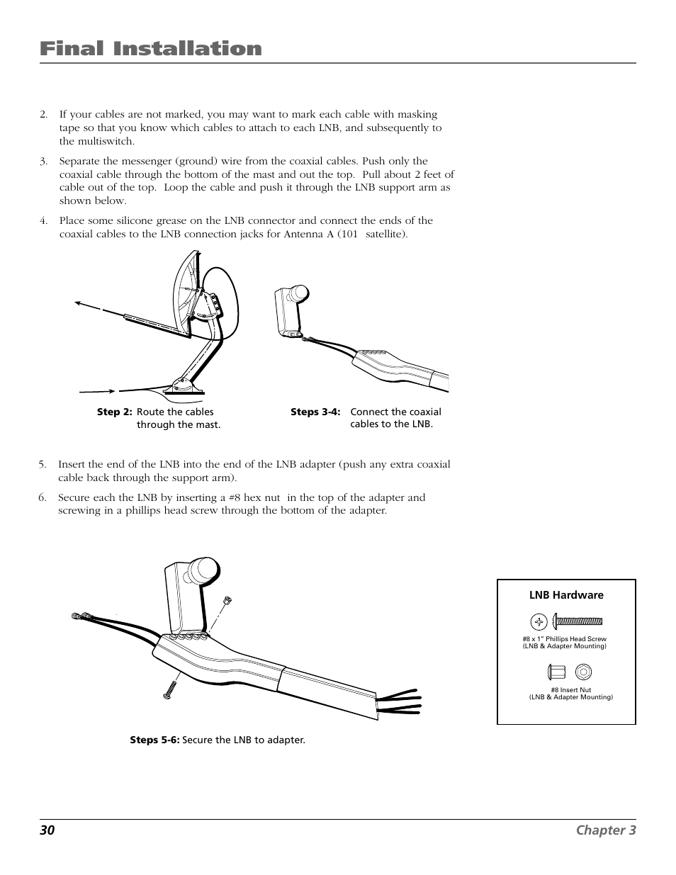 Final installation | RCA DIRECTV PLUS 15407690 User Manual | Page 32 / 48