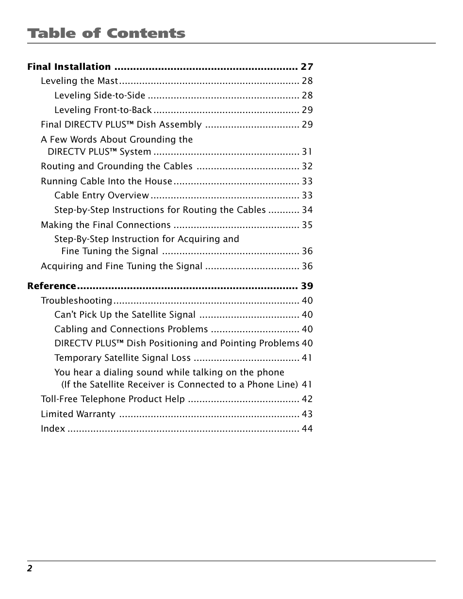 RCA DIRECTV PLUS 15407690 User Manual | Page 4 / 48