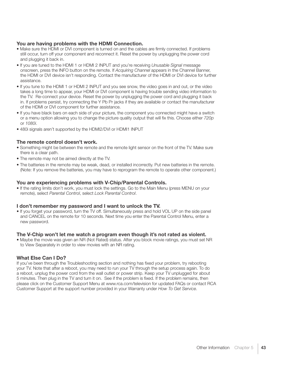 RCA L26HD31S User Manual | Page 43 / 52