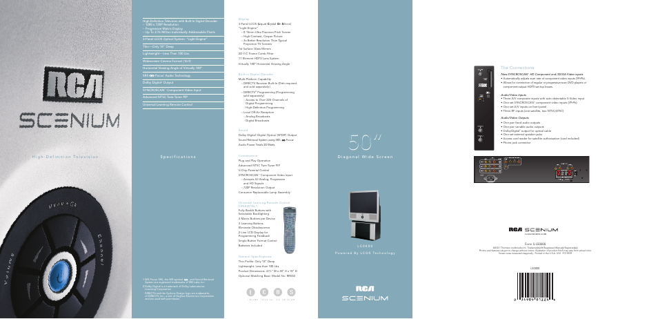 The connections | RCA Scenium L50000 User Manual | Page 2 / 6