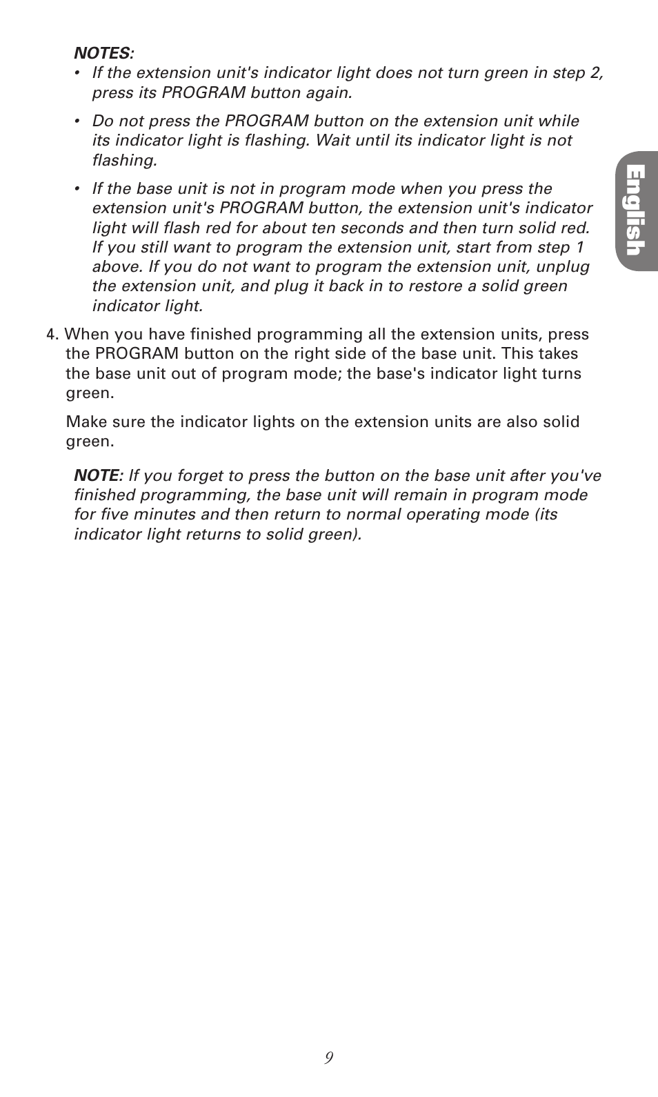 English | RCA RC940 User Manual | Page 9 / 24