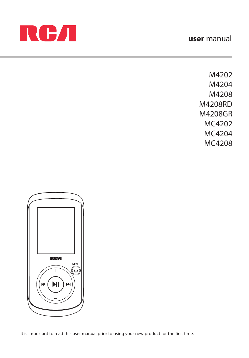 RCA M4208RD User Manual | 88 pages