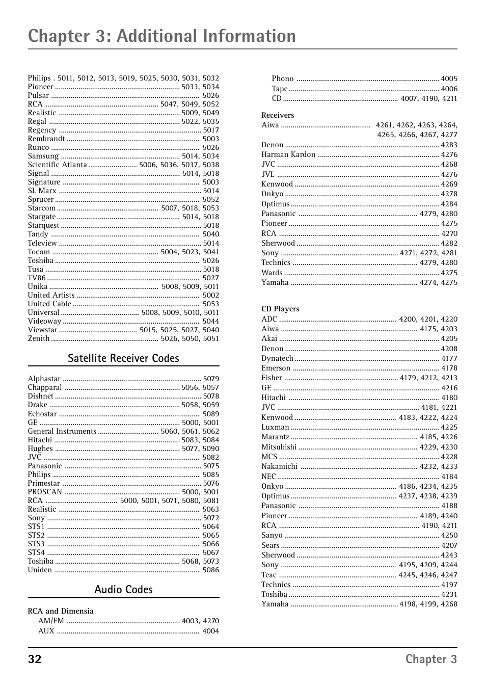 Care and cleaning, Chapter 3: additional information, 32 chapter 3 | RCA RD900W User Manual | Page 34 / 40