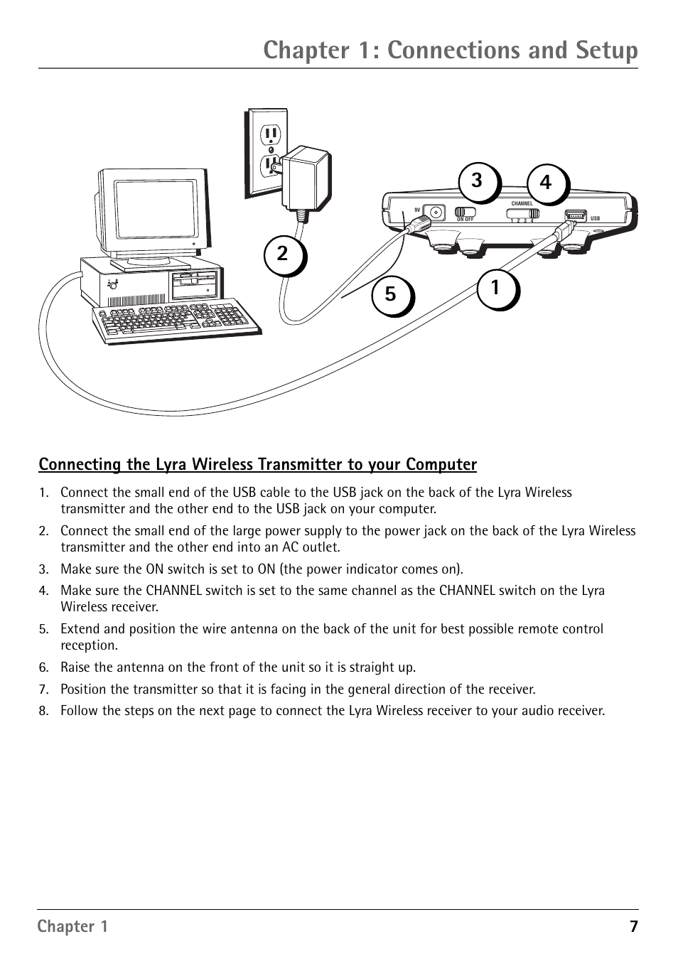 Chapter 1: connections and setup | RCA RD900W User Manual | Page 9 / 40