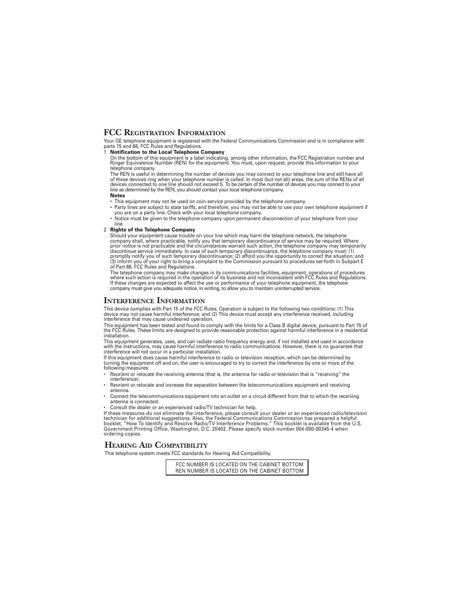 Fcc r | RCA 2-9925 User Manual | Page 2 / 28