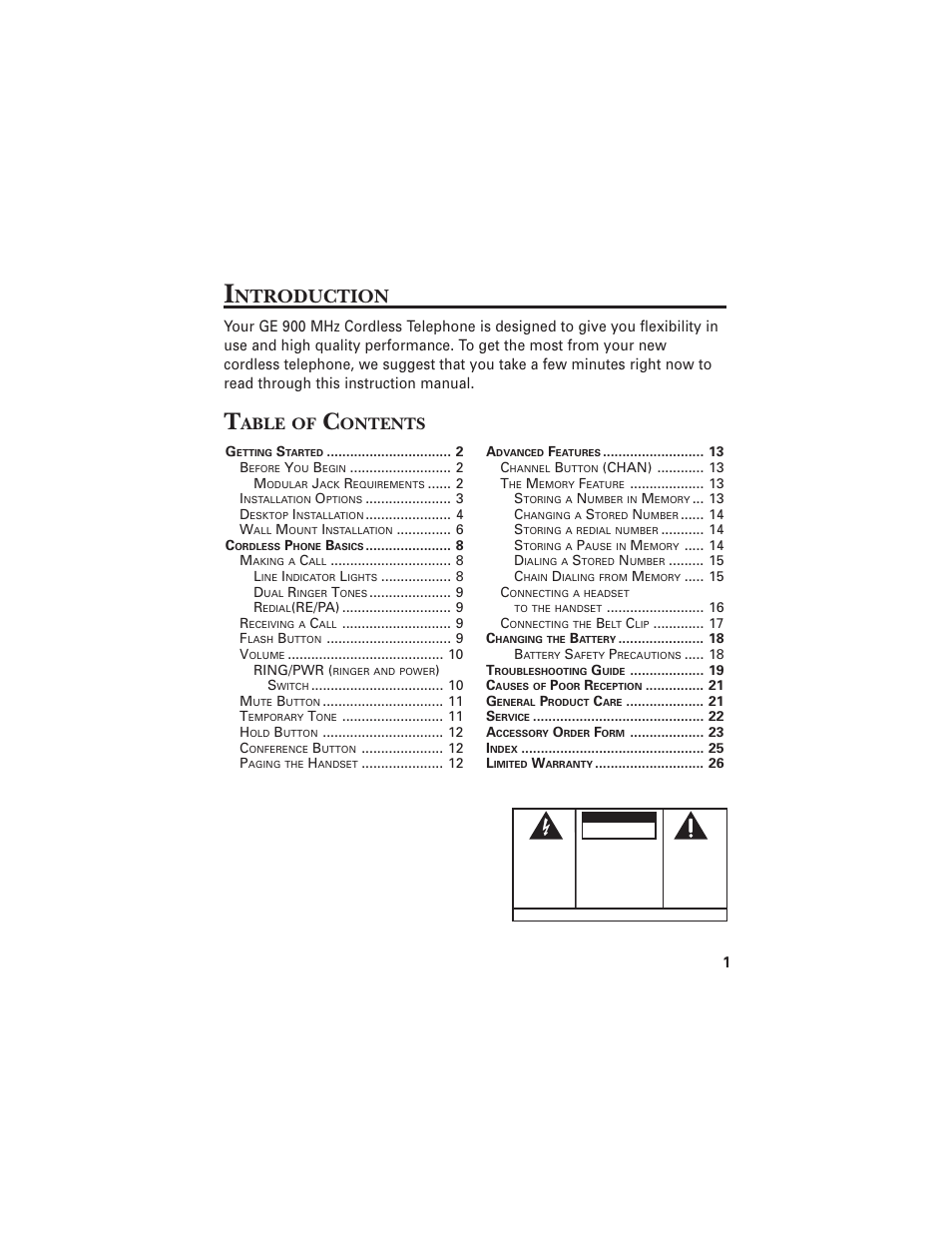 Ntroduction, Able, Ontents | RCA 2-9925 User Manual | Page 3 / 28