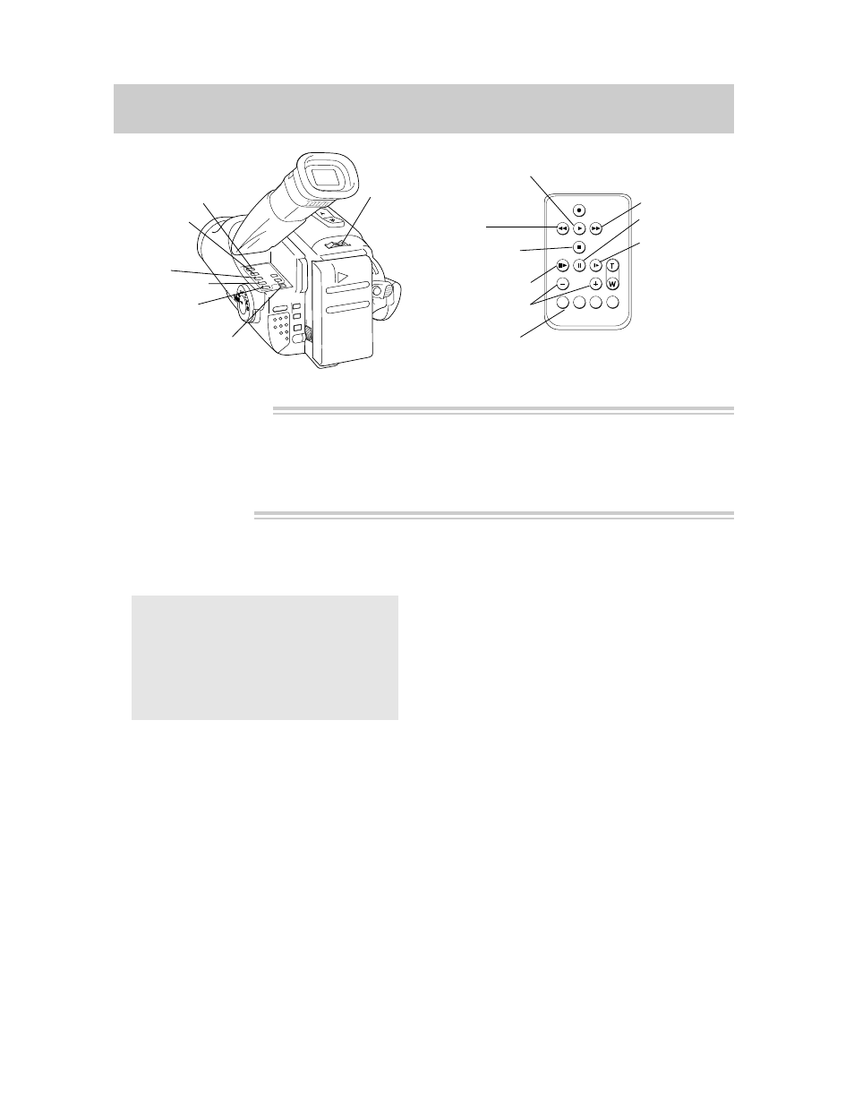 Playback features, Viewfinder playback, Viewfinder playback and playback features | Stop-action pause, Frame advance, Slow-motion playback, Visual searching, See viewfinder’s displays on tv, Press play . 4. press stop when you are finished | RCA Pro845 User Manual | Page 37 / 52