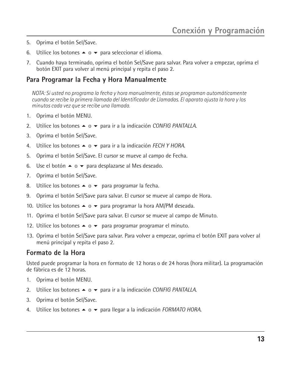 Conexión y programación | RCA 25204 User Manual | Page 51 / 76