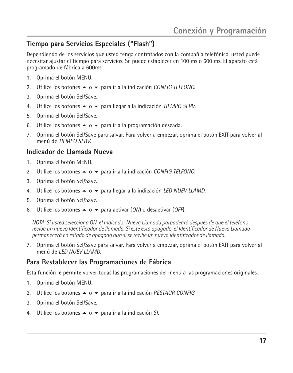 Conexión y programación | RCA 25204 User Manual | Page 55 / 76