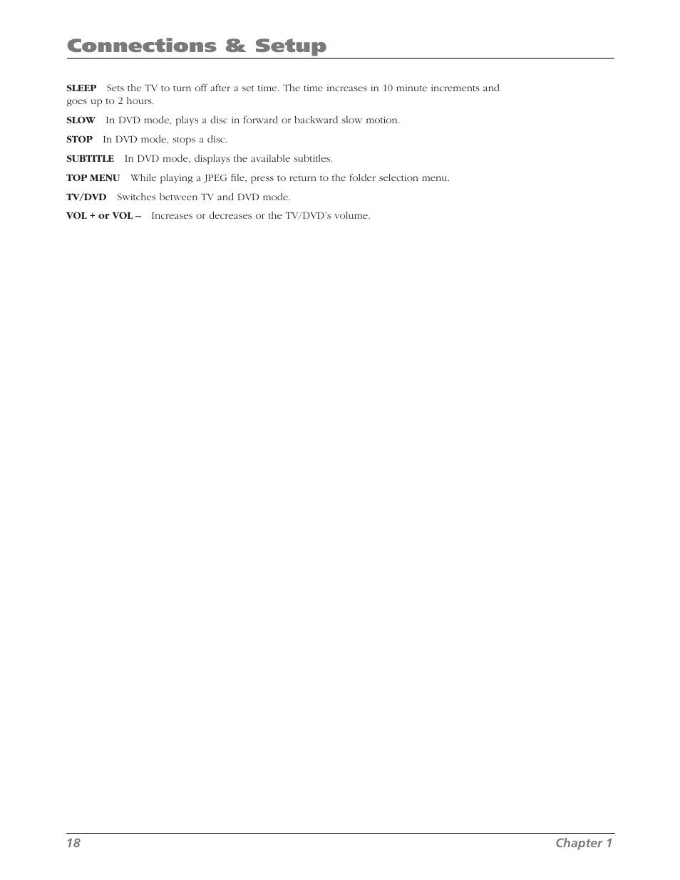 Connections & setup | RCA L26WD26D User Manual | Page 18 / 44