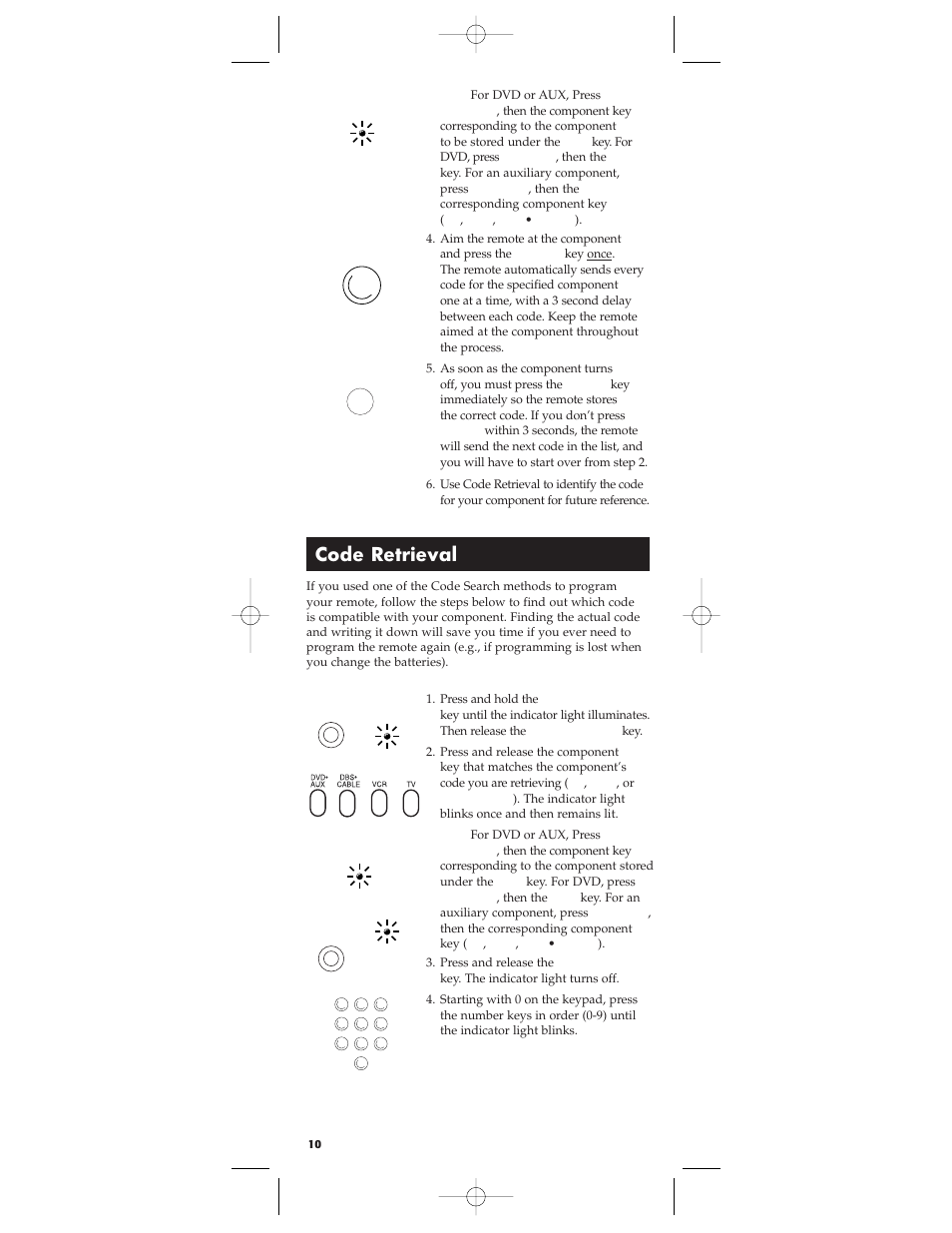 Code retrieval | RCA RCU404 User Manual | Page 10 / 16