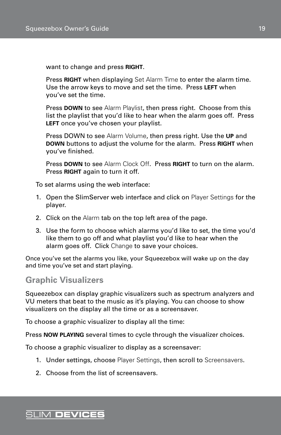 Graphic visualizers, Slim devices | RCA SLIM DEVICE User Manual | Page 21 / 32