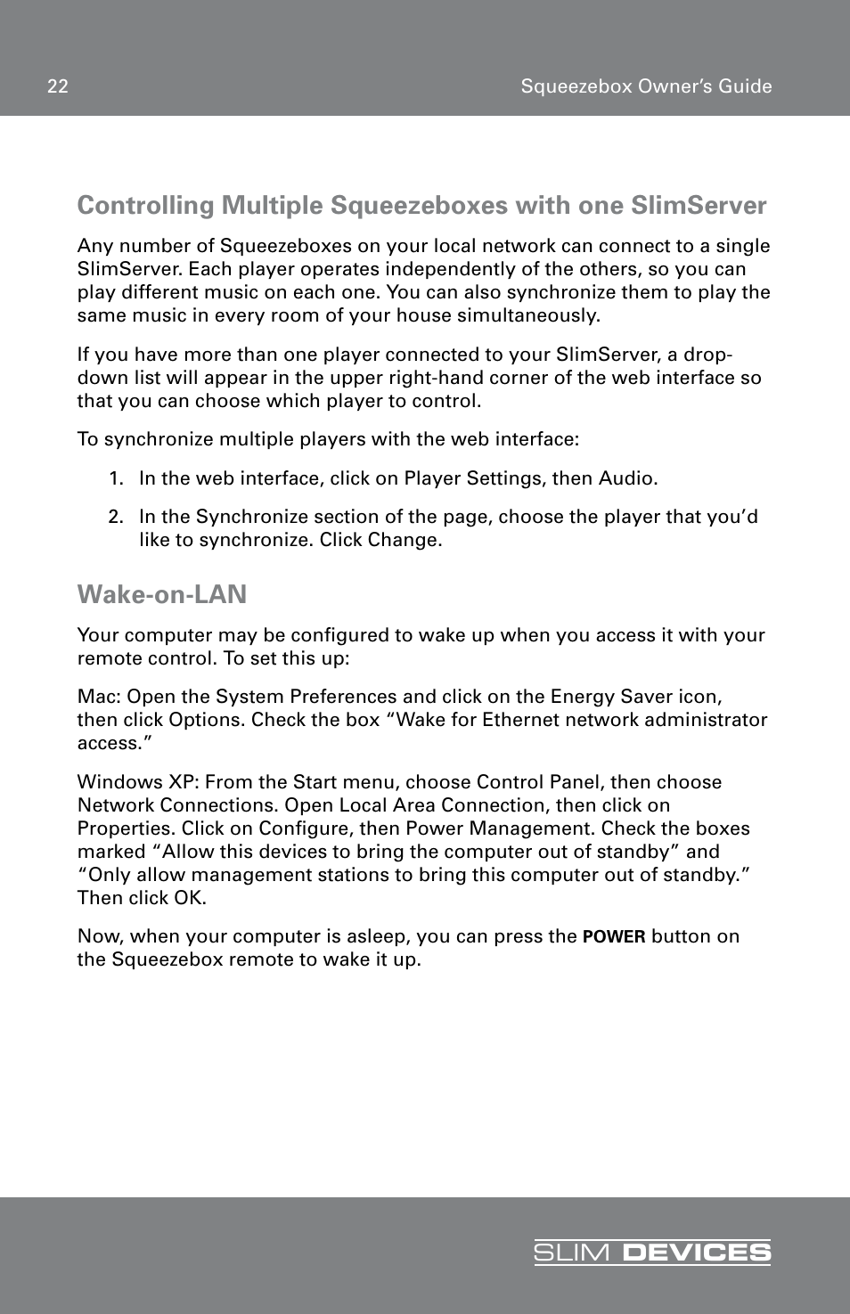 Wake-on-lan | RCA SLIM DEVICE User Manual | Page 24 / 32