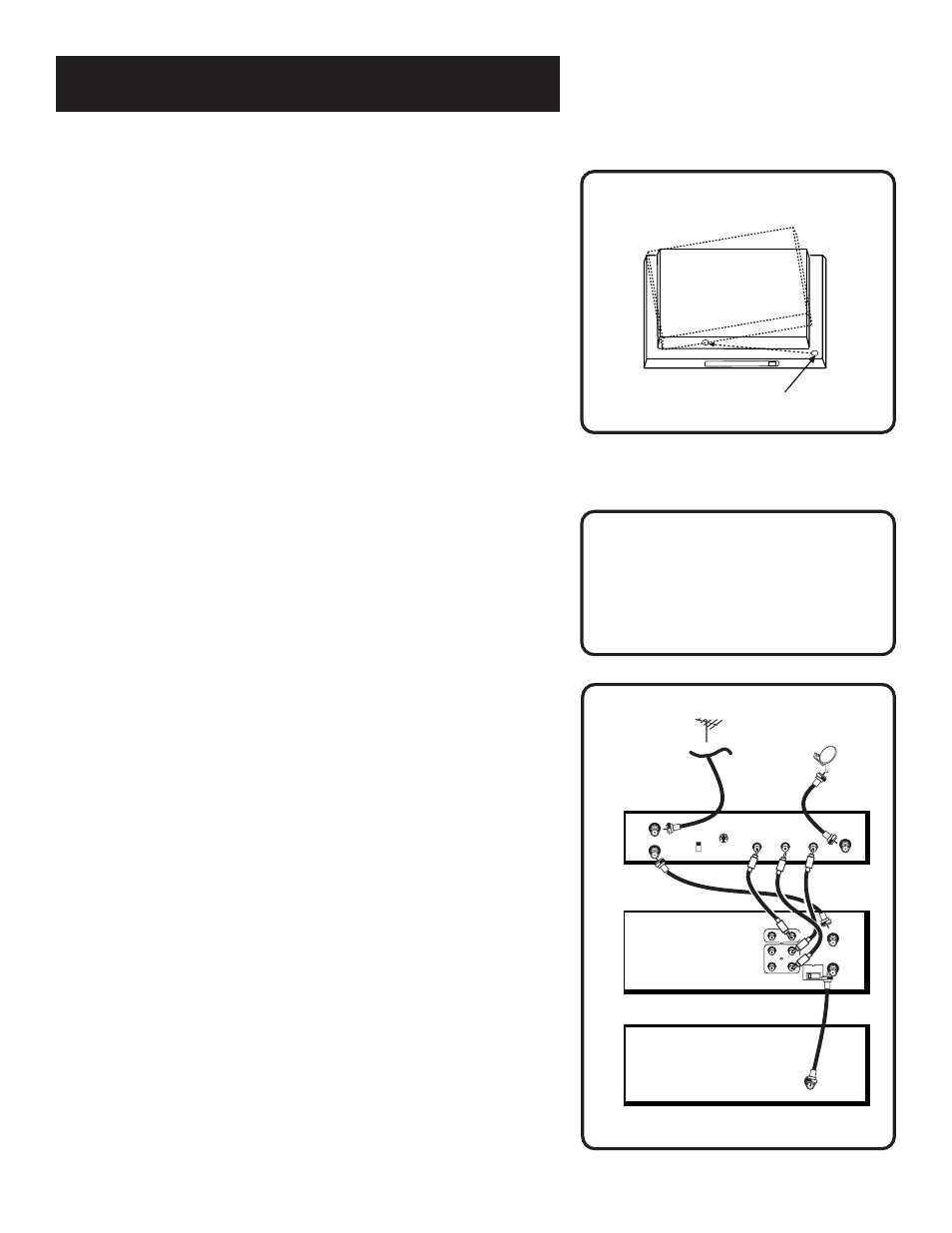 Tv with rf jack and satellite receiver, Connections, Tv with rf jack and digital satellite receiver | Using this connection, Caution | RCA VR636HF User Manual | Page 57 / 72