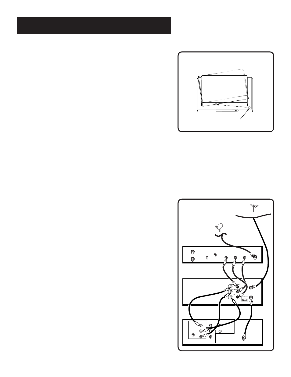 Tv with audio/video jacks and satellite receiver, Connections, Using this connection | RCA VR636HF User Manual | Page 58 / 72