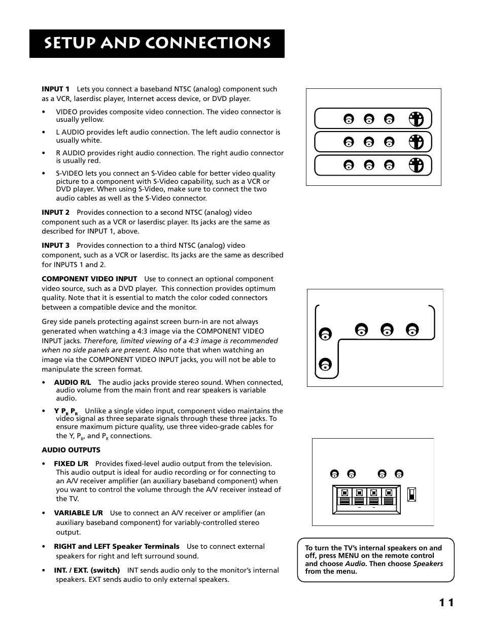Setup and connections | RCA F38310 User Manual | Page 15 / 100