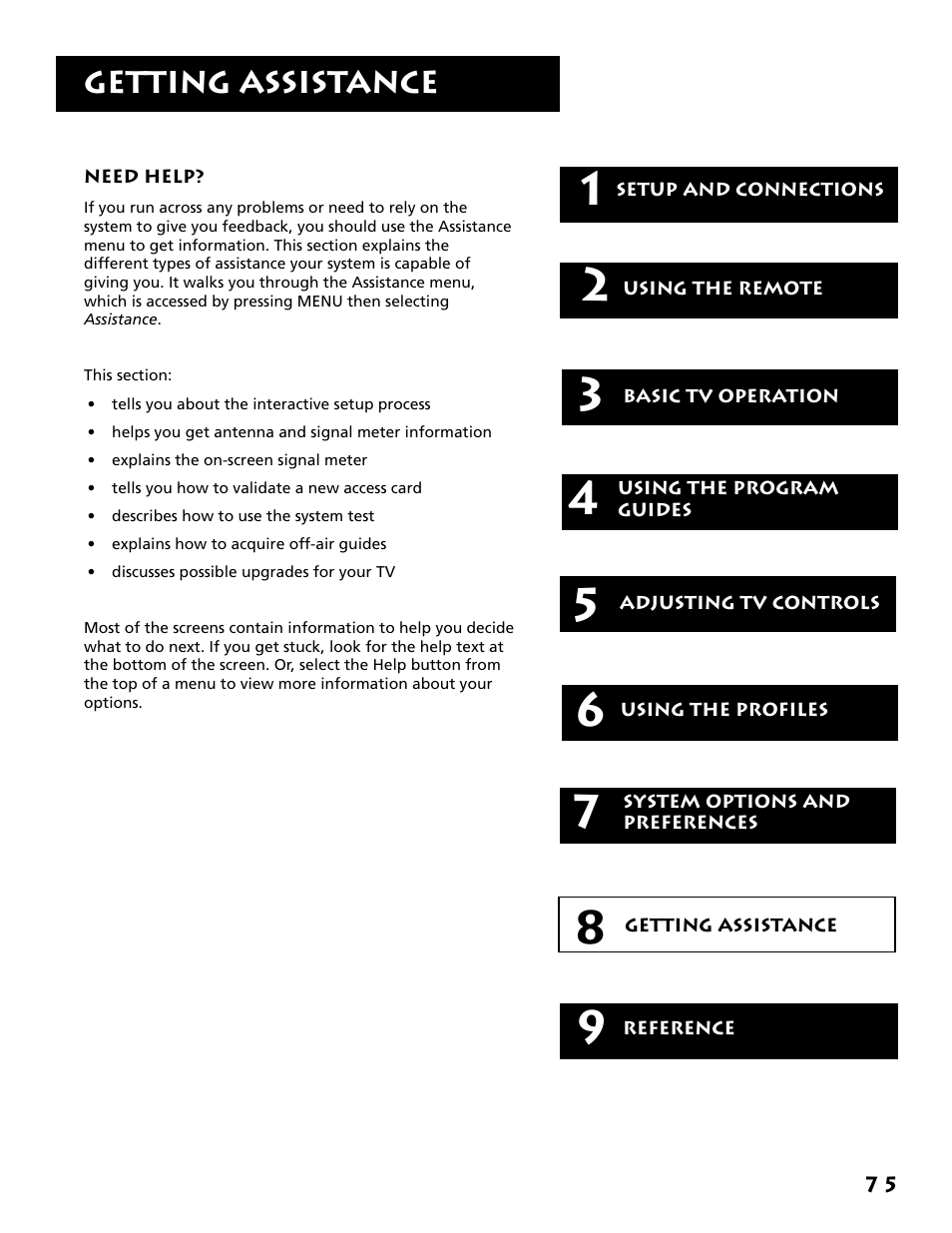 Getting assistance | RCA F38310 User Manual | Page 79 / 100