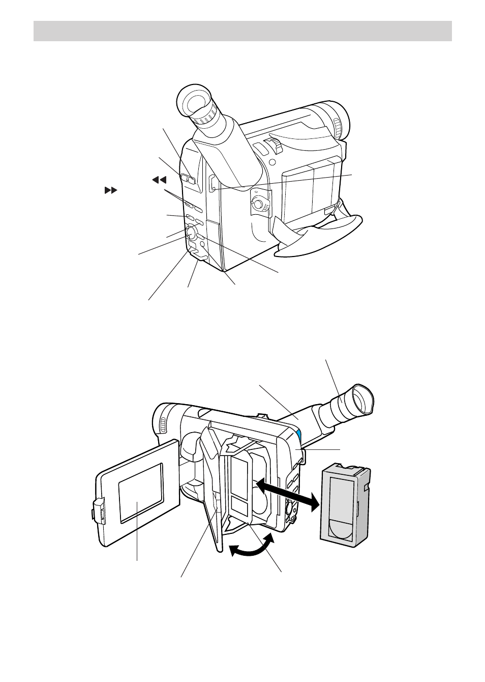 First-time operation, Review camcorder operating controls | RCA CC6392 User Manual | Page 12 / 92