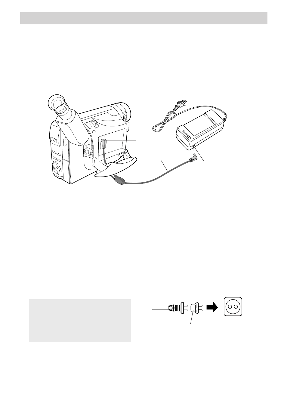 Power your camcorder, Adapter/charger | RCA CC6392 User Manual | Page 14 / 92