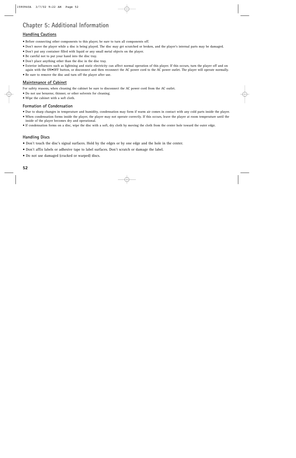 Chapter 5: additional information | RCA DRC220N User Manual | Page 54 / 68