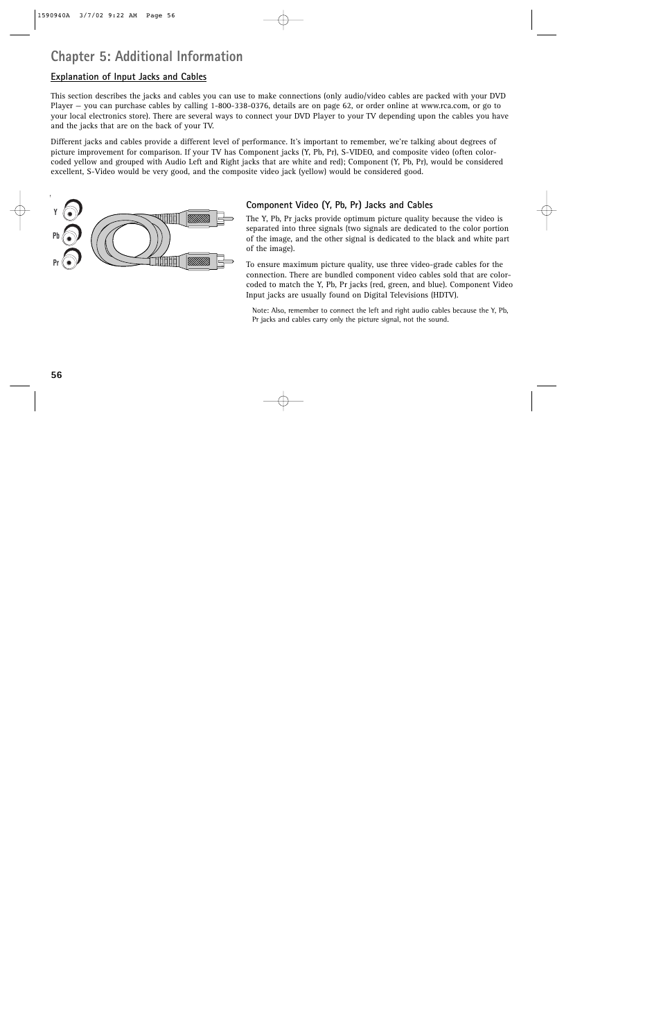 Chapter 5: additional information | RCA DRC220N User Manual | Page 58 / 68