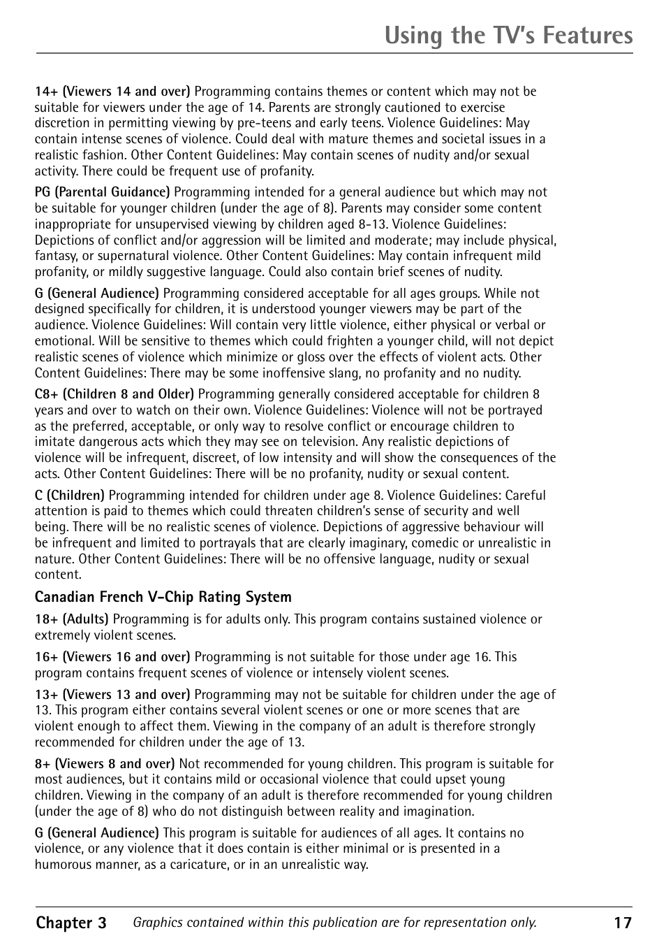Using the tv’s features | RCA 1616362A User Manual | Page 19 / 32