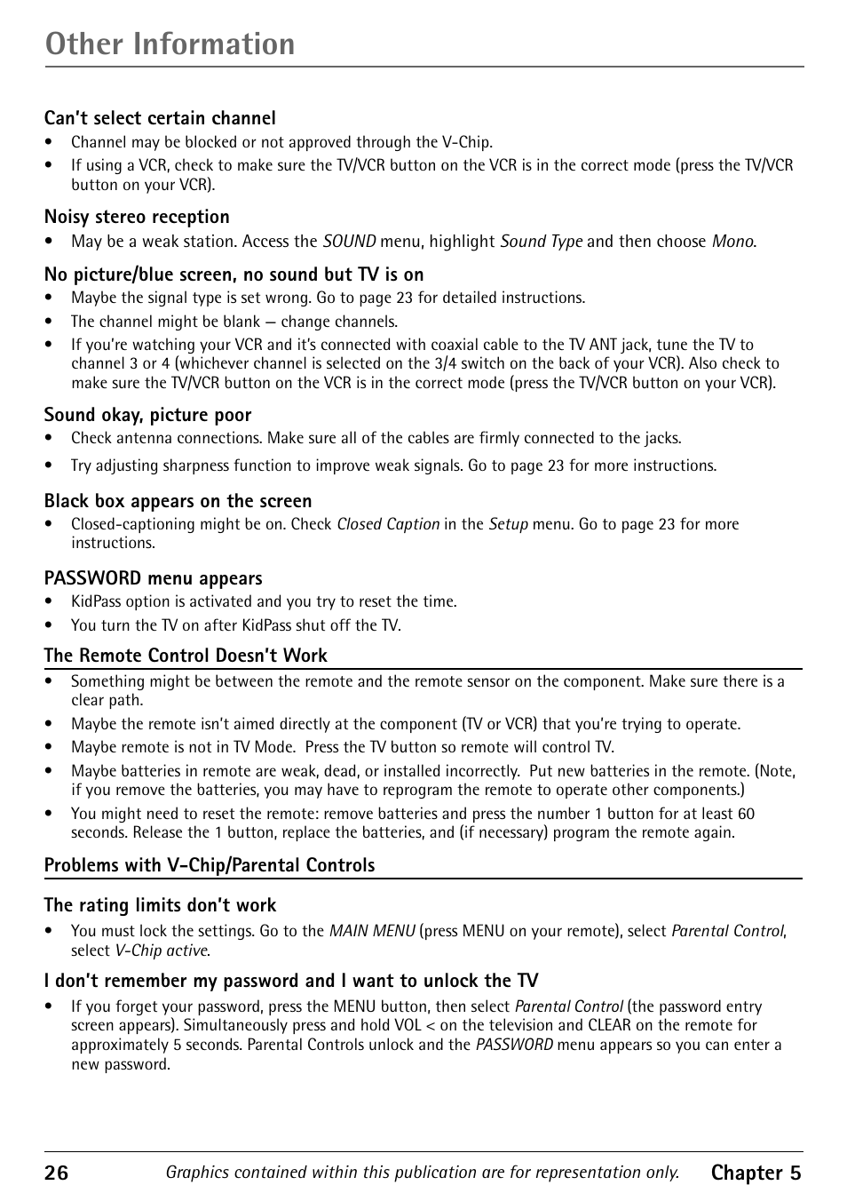 Other information, 26 chapter 5 | RCA 1616362A User Manual | Page 28 / 32