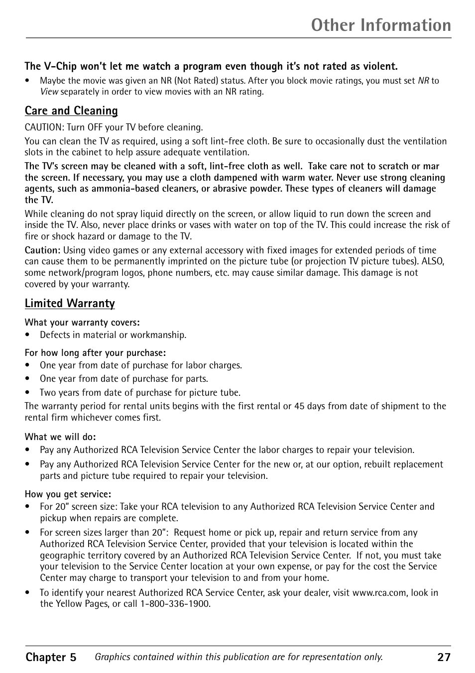 Other information | RCA 1616362A User Manual | Page 29 / 32