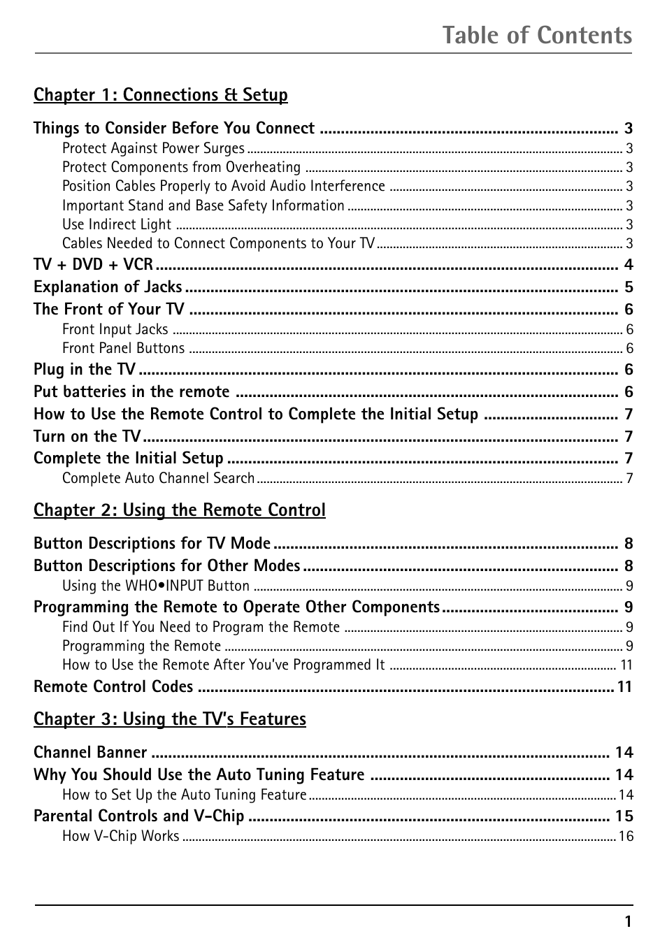 RCA 1616362A User Manual | Page 3 / 32