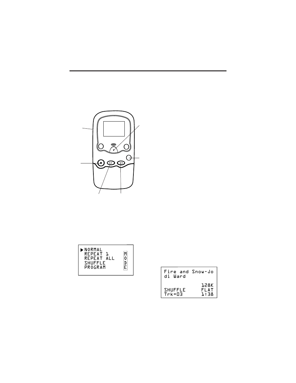 Player features, Mode, Menu | RCA Lyra2 RD 2209 User Manual | Page 18 / 32