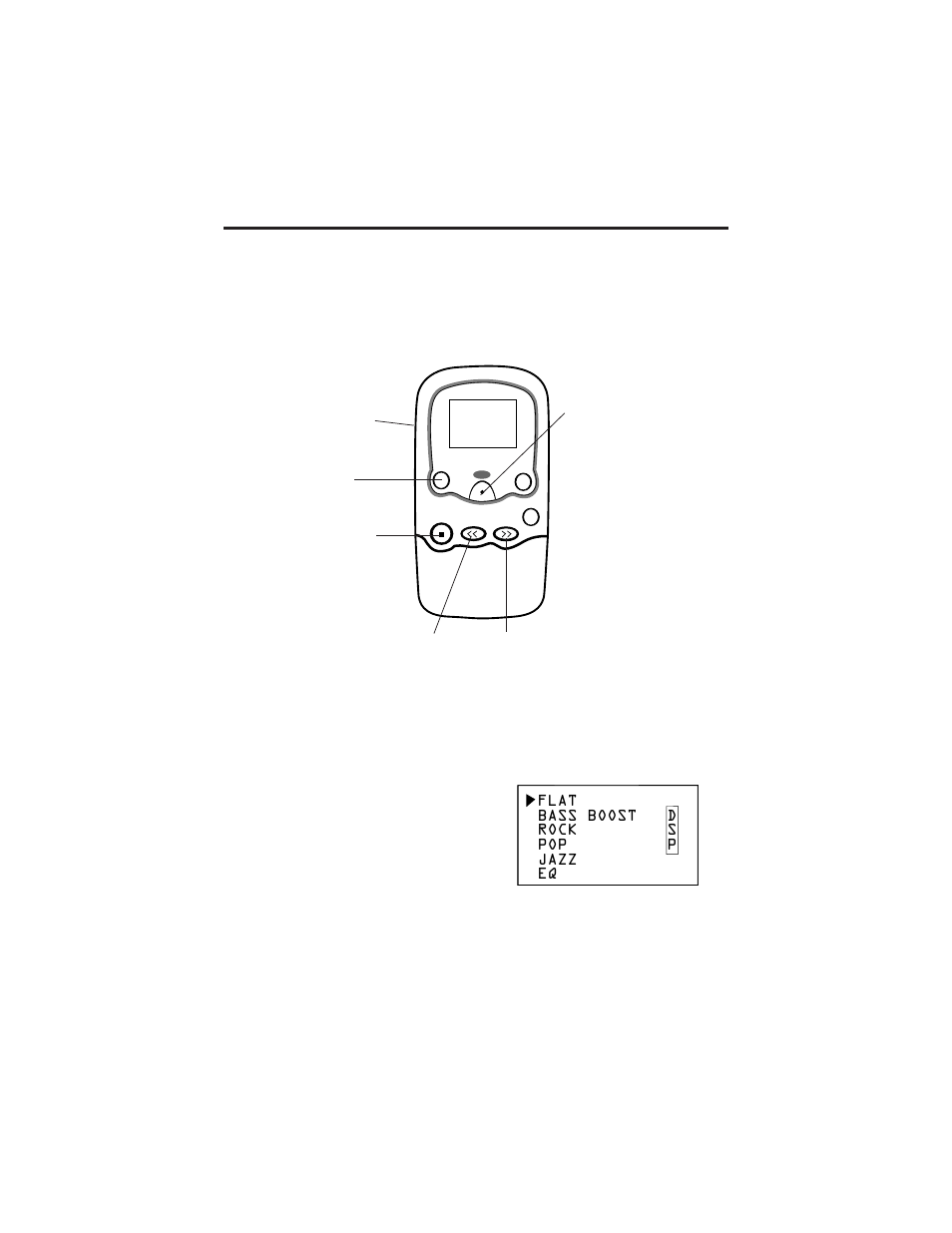 Player features, Digital signal processor) menu | RCA Lyra2 RD 2209 User Manual | Page 20 / 32