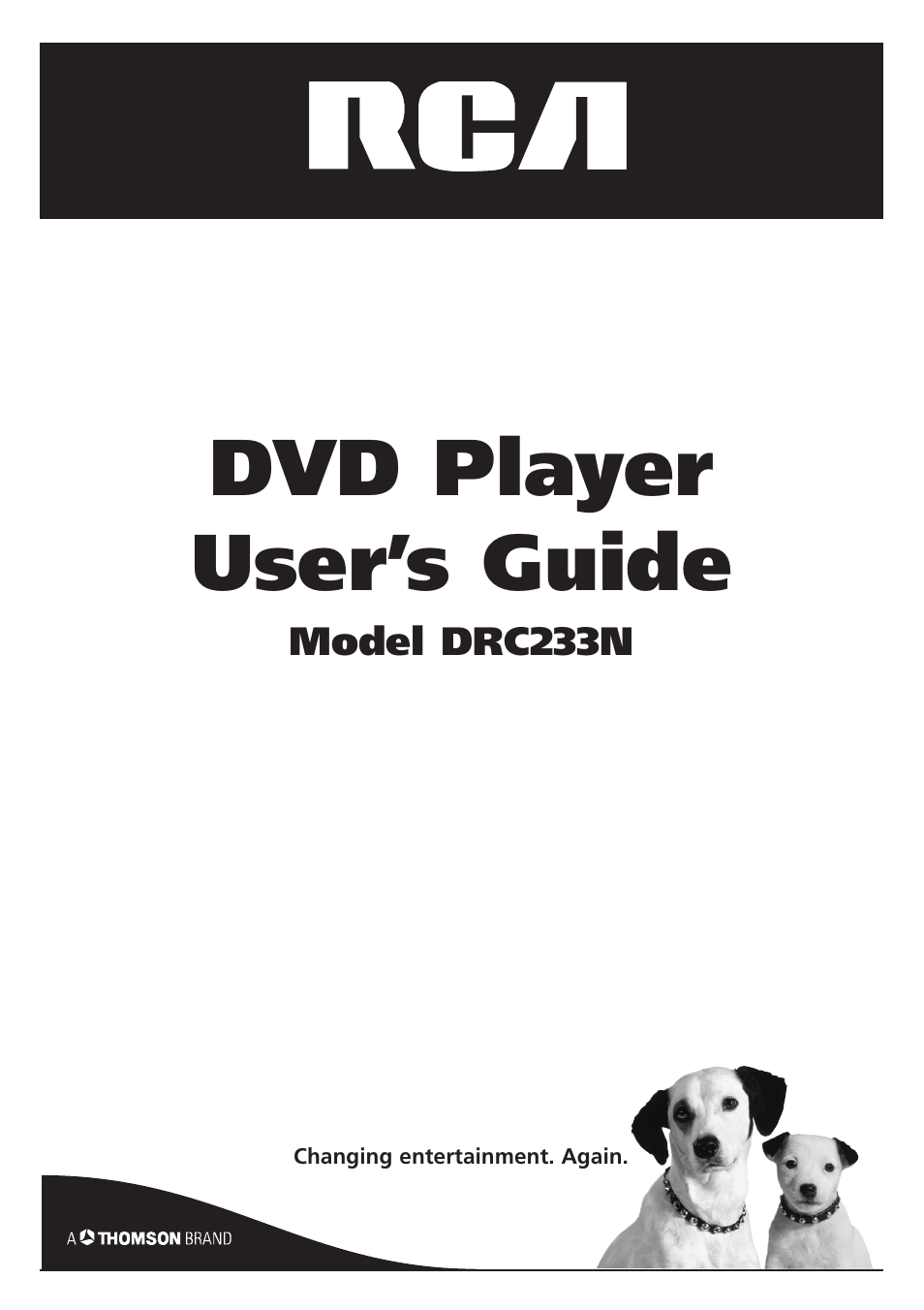 RCA DRC233N User Manual | 44 pages